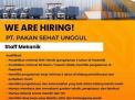PT Pakan Sehat Unggul Buka Lowongan Kerja Staf Mekanik