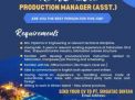 Singatac Bintan Buka Lowongan Kerja sebagai Production Manager