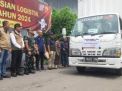 33 Truk Pengangkut Perlengkapan PPK di Lamongan Resmi Diberangkatkan