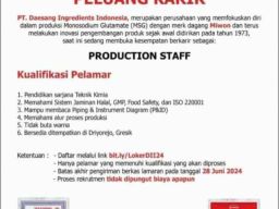 Peluang Karir di PT Daesang Ingredients Indonesia