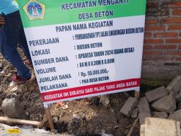 Pembangunan TPT untuk Kemajuan Desa