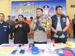 Satresnarkoba Polresta SidoarjoTangkap Sembilan Pengedar Sabu
