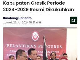 Hak Jawab DPC KAI Gresik tentang Berita Pengukuhan DPC KAI Tanpa 2008