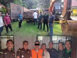 Tersangka Kasus Pengangkutan Kayu Ilegal Diserahkan ke Kejati Riau