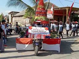 PT Empat Lima Nuswantoro Usung Pertanian di Karnaval HUT Kemerdekaan RI