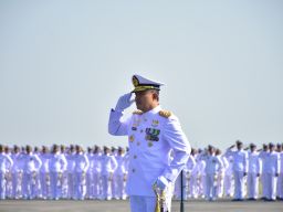 Puspenerbal Gelar Peringatan HUT Rl di Apron Lanudal Juanda