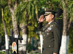 Kasrem 084/Bhaskara Jaya Pimpin Upacara Peringatan HUT Ke-79 Kemerdekaan Republik Indonesia