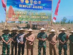 TNI Launching Pupuk Organik Cair Berbahan Rumput Laut