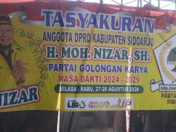 M Nizar Menggelar Tasyakuran Atas Terpilihnya Jadi Anggota DPRD Sidoarjo
