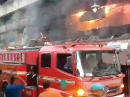 Pasar Krian Kebakaran Hampir Ludes Dilalap Api