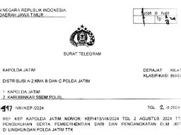 Daftar Mutasi Sejumlah Kapolsek dan Kasatlantas di Jajaran Polda Jawa Timur