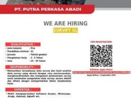 Anda Mau Kerja Sebagai Survey GL, Silakan Melamar ke PT Putra Perkasa Abadi