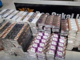 400 Ribu Batang Rokok Ilegal di Ruas Tol Gempol Pasuruan Berhasil Diamankan
