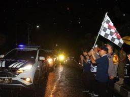 Pawai Api Obor PON XXI Aceh Sumut di Kota Tebing Tinggi
