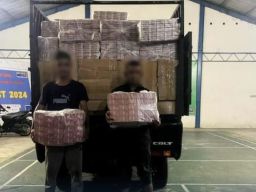 Jutaan Batang Rokok Tanpa Pita Cukai Ditindak Petugas Bea Cukai Langsa