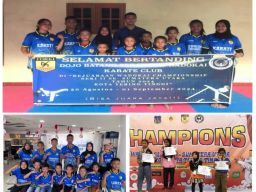 Perdana Ikuti Kejuaraan Karate se Sumatera Utara, Wadokai Batang Serangan Meraih Medali