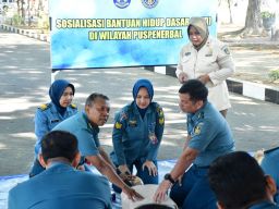 Perwira Mako Puspenerbal Ikuti Sosialisasi dan Simulasi Bantuan Hidup Dasar