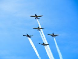 Hari Kedua, Rajawali Laut Flight Sapa Masyarakat dan Pengunjung BIAS 2024 di Pagi Hari