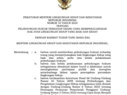 Menteri LHK Terbitkan Peraturan Menteri LHK: Pelindungan Hukum Bagi Pejuang Lingkungan Hidup