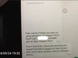 Wartawan Diteror Usai Beritakan Kasus Dugaan Rudapaksa Oknum Security Bank