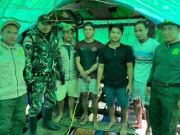 Satgas Pamtas RI-Malaysia Yonzipur 8/SMG Gagalkan Penambangan Ilegal