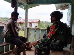 Satgas Yonif 512 QY Bergerak untuk Solusi di Wilayah Perbatasan RI PNG