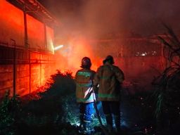 Kebakaran di Desa Driyorejo