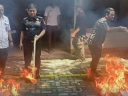 Pemusnahan Narkotika, Uang Palsu, Sajam dan Barang Hasil Penindakan Lainnya di Semarang