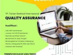 Dibutuhkan Tenaga Quality Assurance di PT Tarzan Seafood Internasional