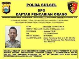 Aipda Marthyn Surya Pamula Jadi DPO Polda Sulawesi Selatan