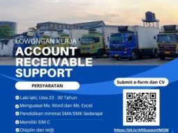 Lowongan Account Receivable Support di PT Mulia Gunung Mas