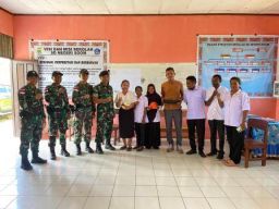 Satgas Yonif 512 Qurata Yudha Terima Kunjungan dari Ster Mabes TNI