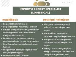 Brilliant Buka Lowongan Impor dan Eskpor Spesialis