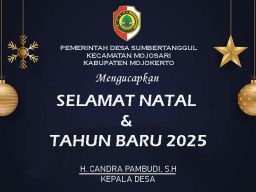 Pemerintah Desa Sumbertanggul Mengucapkan Selamat Natal dan Tahun Baru 2025