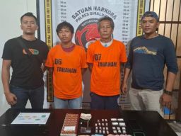 Operasi Kilat Sat Narkoba Polres Simalungun, Dua Pengedar Diciduk di Ladang Cabe