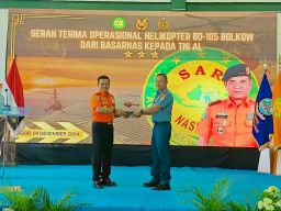 Puspenerbal Menerima Tiga Helikopter BO 105 dari BASARNAS