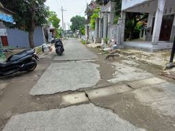 Baru 4 Bulan Selesai Dibangun, Gorong Gorong di Desa Wonokoyo Rusak