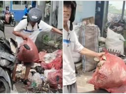 Pelaku Pembuang Sampah Sembarangan di Dekat Pasar Ngaban Minta Maaf