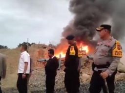 Kapolres Madina Memimpin Operasi Penertiban Tambang Ilegal