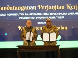 Pemkab Bangkalan dan Pempov Jaim Teken Kerjasama Pajak Daerah Dan Opsen Pajak Daerah