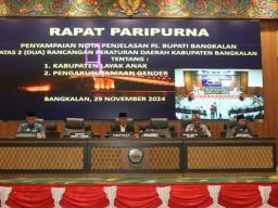 Rapat Paripurna DPRD Bangkalan Bahas Raperda Kabupaten Layak Anak