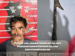 Unit Reskrim Polsek Loa Janan Tangkap Pelaku Pengancaman