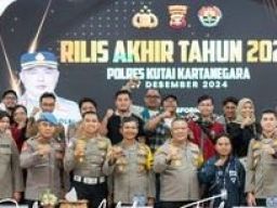 Rilis Akhir Tahun Polres Kutai Kwrtanegara
