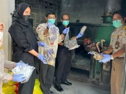 Tak Berdokumen, Ratusan Unggas dan Daging Babi Dimusnahkan