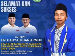 IKA PMII Perjuangan Minta Eri Cahyadi dan Armuji Jaga Kepercayaan