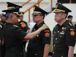 Kasum TNI Terima Laporan Korps Kenaikan Pangkat 97 Perwira Tinggi TNI