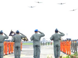 Penyematan Brevet Kehormatan Penerbangan kepada 3 Pati Bintang Dua TNl AL