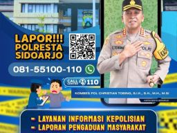 Nomor Pengaduan Polresta Sidoarjo