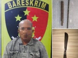 Polsek Anggana Amankan Pelaku Pengancaman di Desa Kutai Lama