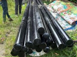 Polsek Kota Bangun Tangkap 4 Pelaku Pencurian Tiang Telkom